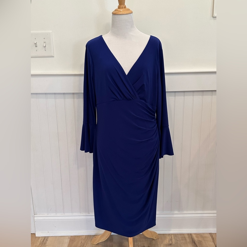Ralph Lauren Deep Blue Long Sleeve Dress